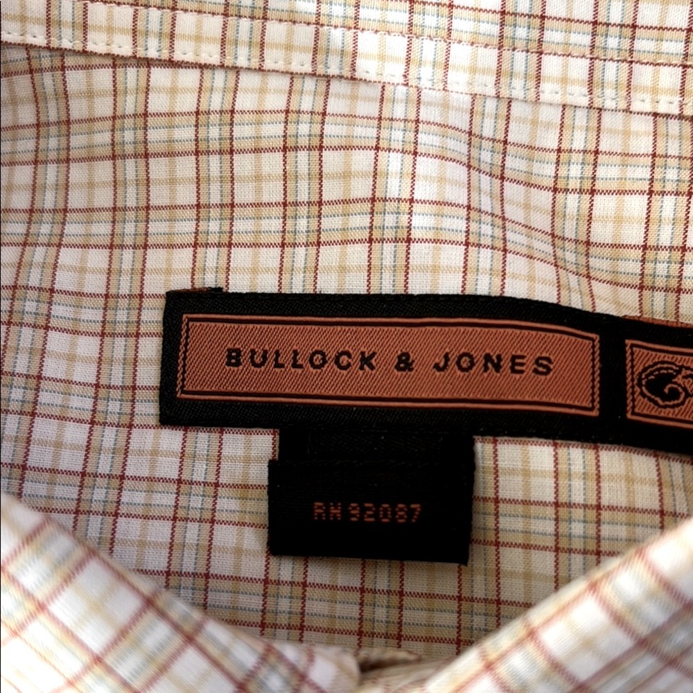 Bullock and Jones XXL  100% cotton - men’s long sleeve,Cream,Brown and w…